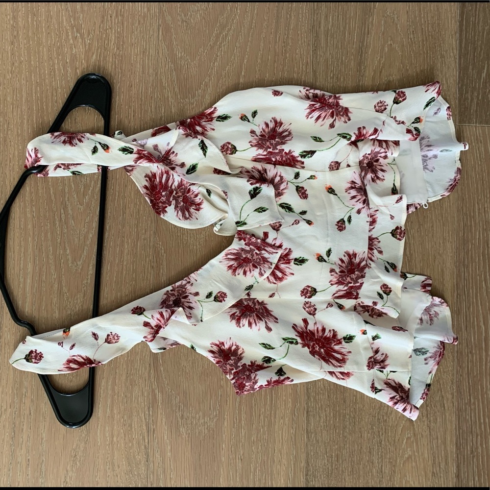 Floral crop blouse